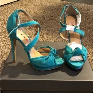 Teal sandals